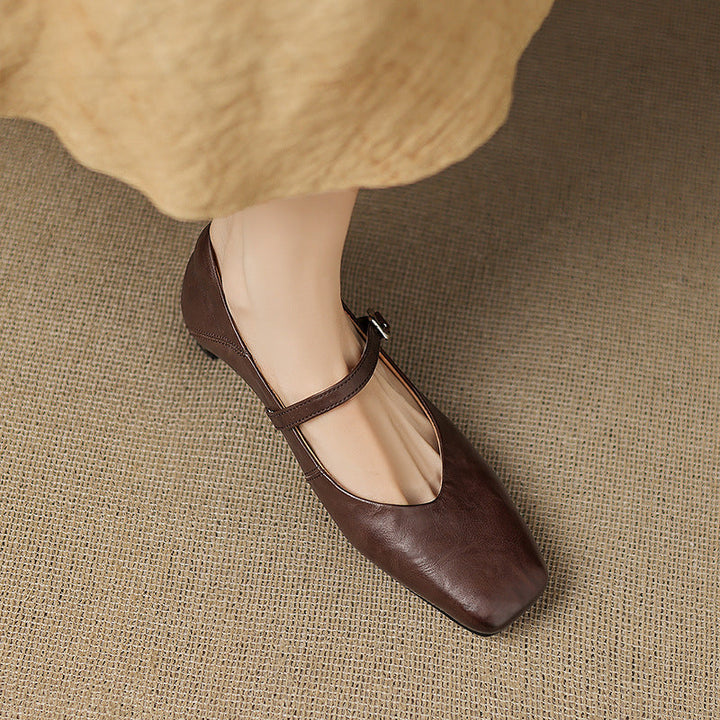 Athea Genuine Leather Flats