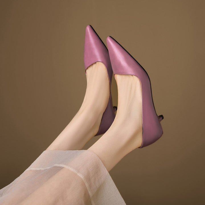 Elyse Genuine Leather Heels