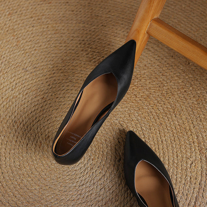 Loxey Genuine Leather Heels