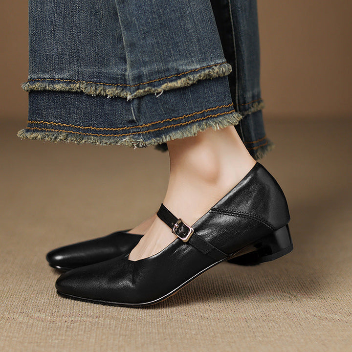 Athea Genuine Leather Flats