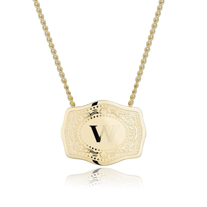 CINDY™ - Sleek Initial Letter Pendant Necklace