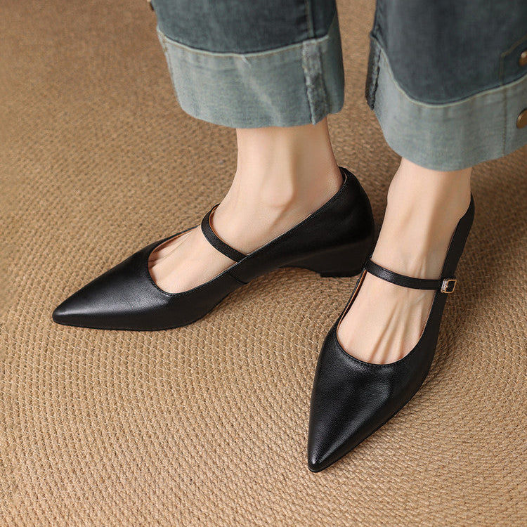 Mirelle Genuine Leather Heels