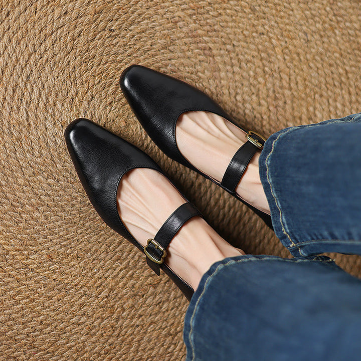 Livia Genuine Leather Heels