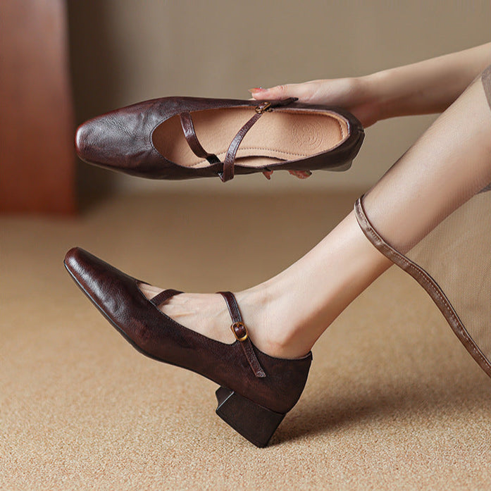 Orida Genuine Leather Heels