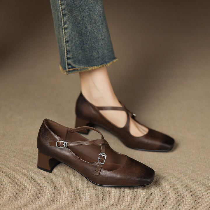 Ketra Genuine Leather Heels