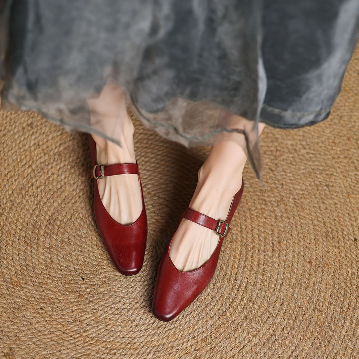 Livia Genuine Leather Heels