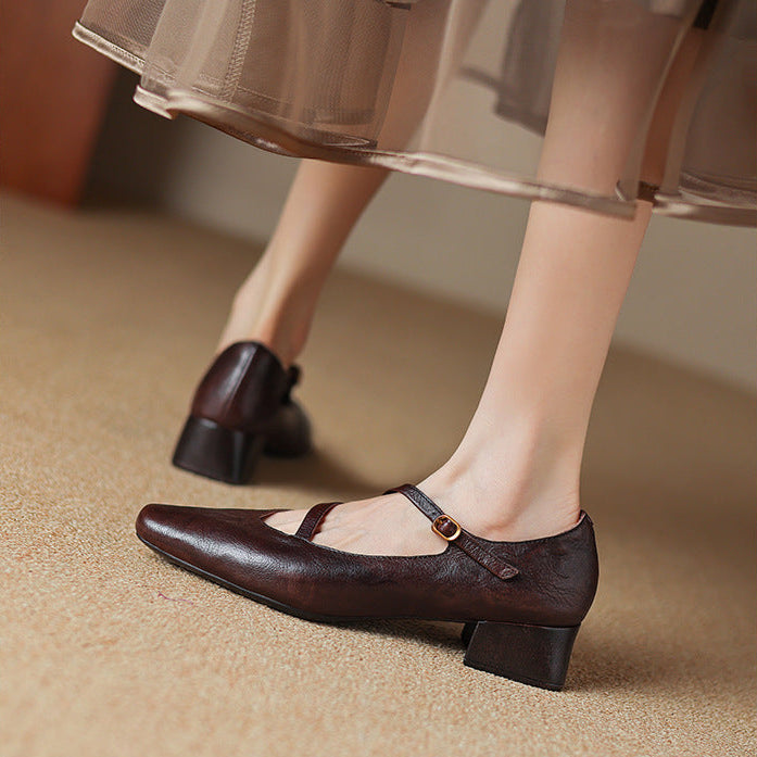 Orida Genuine Leather Heels