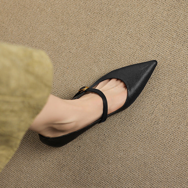 Elaine Genuine Leather Heels