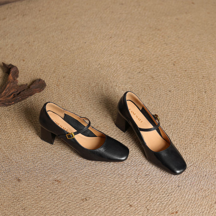 Sophia Genuine Leather Heels