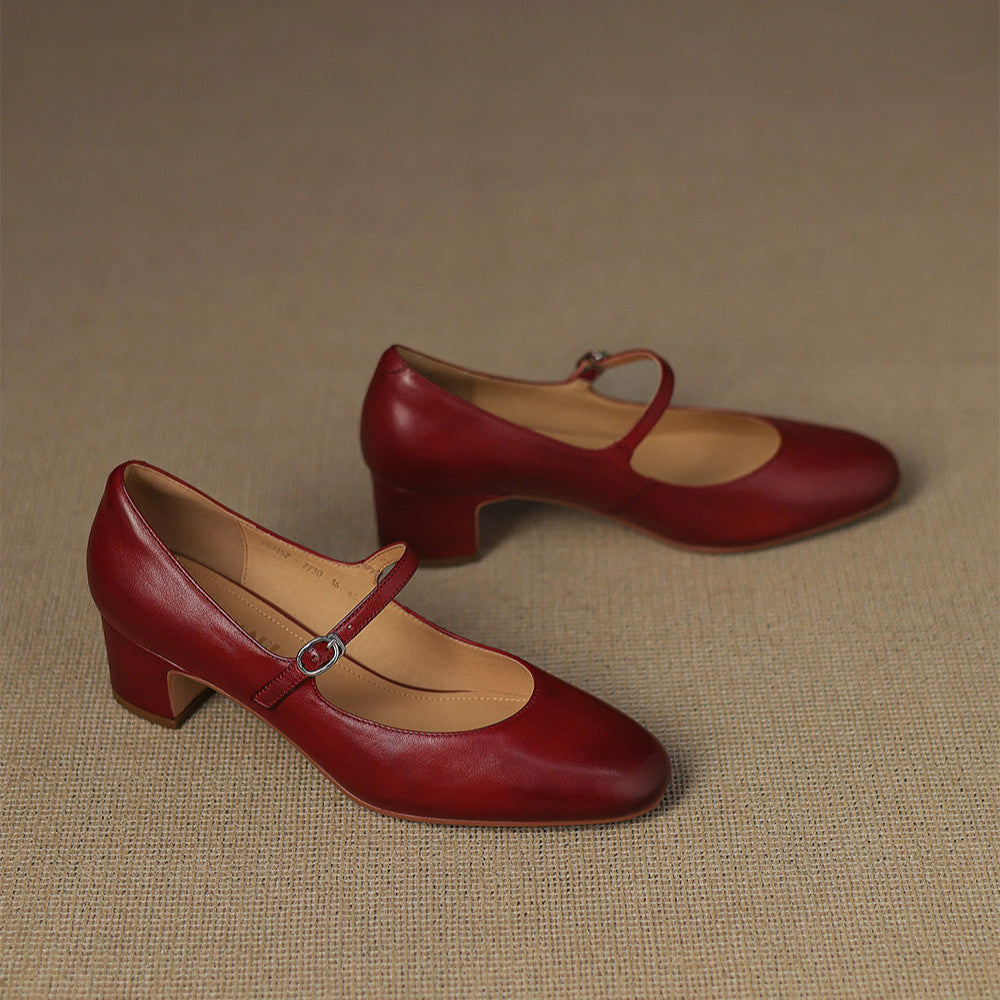Cyra Genuine Leather Pumps