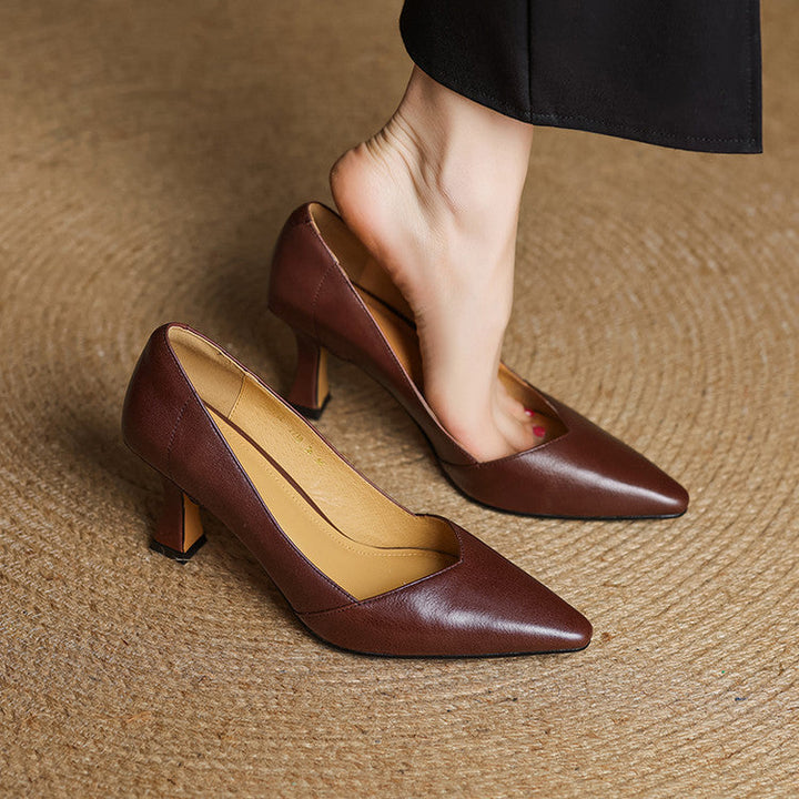 Morae Genuine Leather Heels