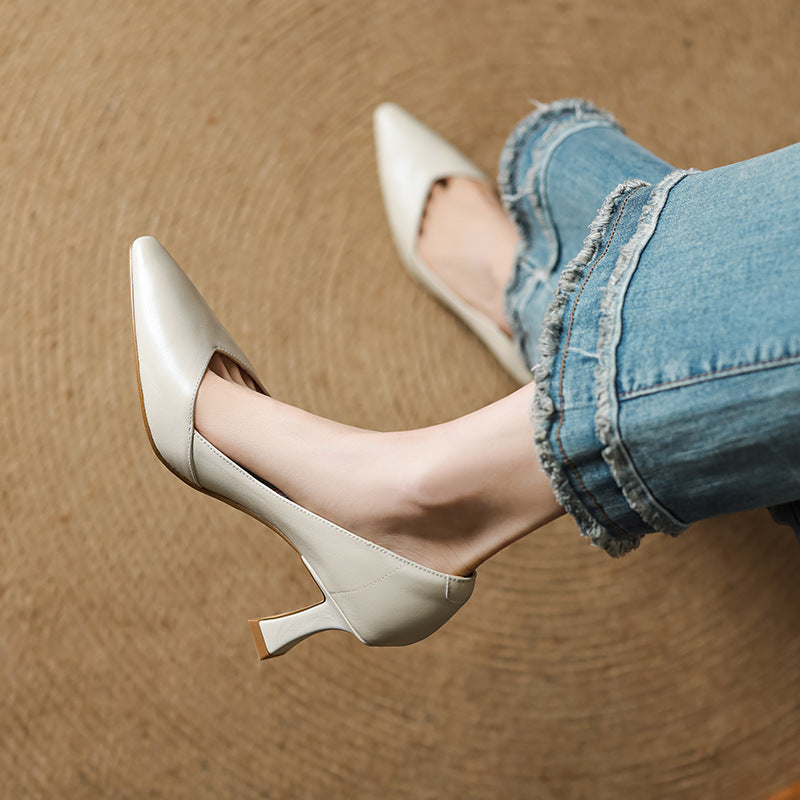 Morae Genuine Leather Heels