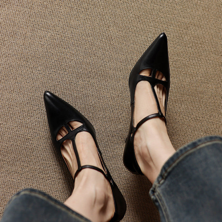 Marcele Genuine Leather Pumps