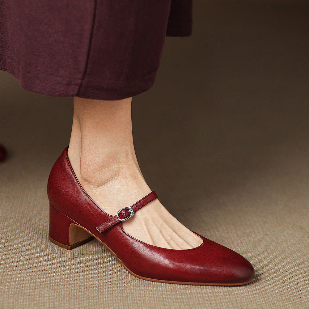 Cyra Genuine Leather Pumps