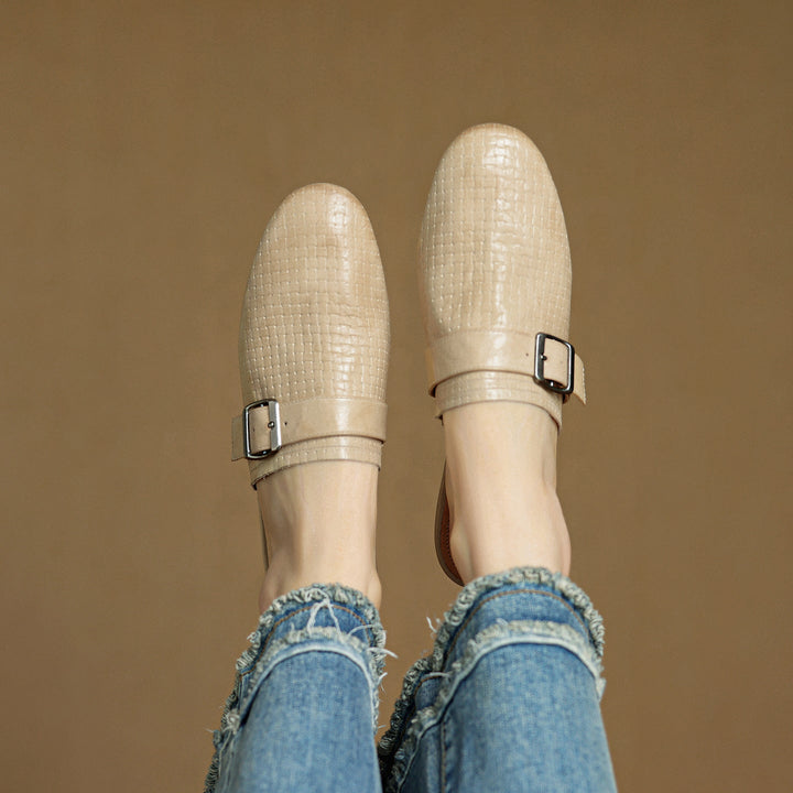 Sofia Genuine Leather Mules