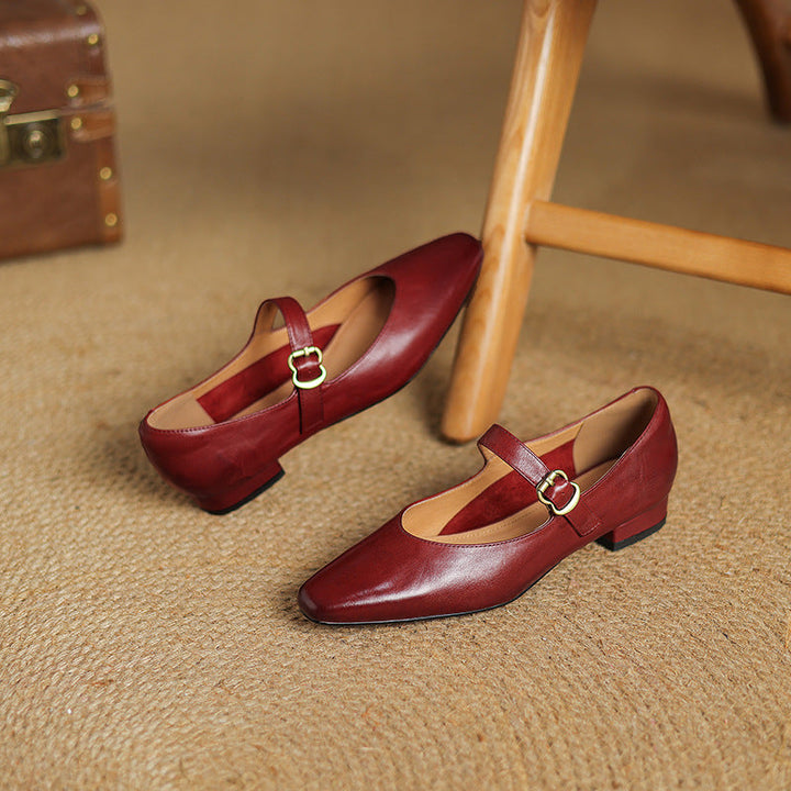 Livia Genuine Leather Heels