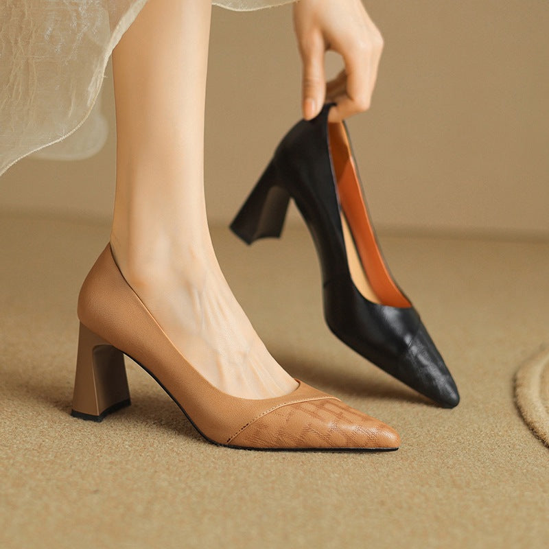 Aurelia Genuine Leather Heels