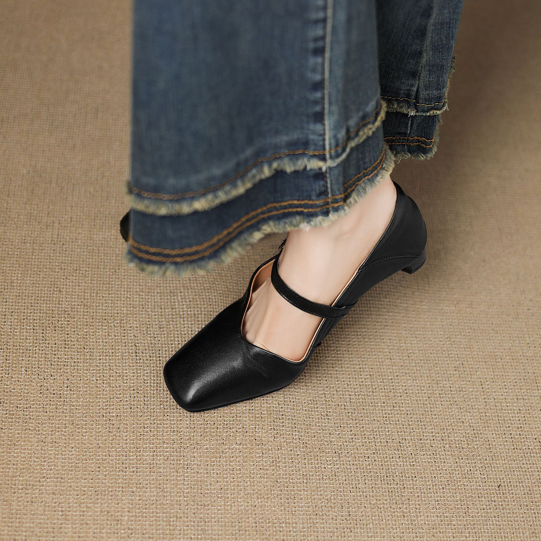 Athea Genuine Leather Flats