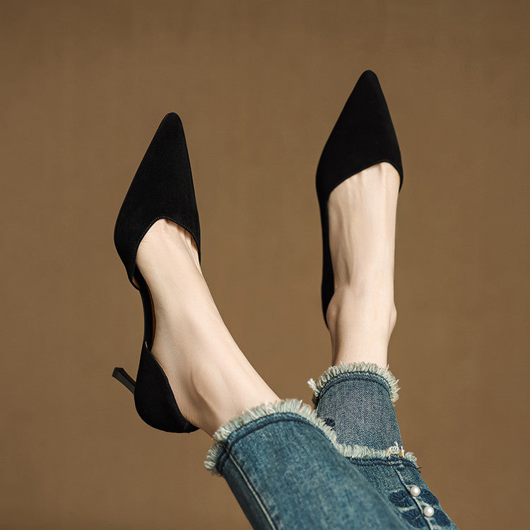 Sophie Genuine Leather Heels