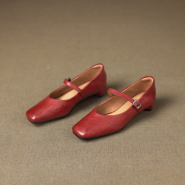 Athea Genuine Leather Flats