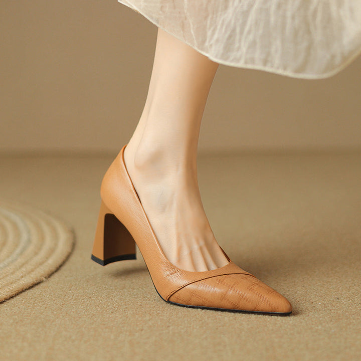 Aurelia Genuine Leather Heels