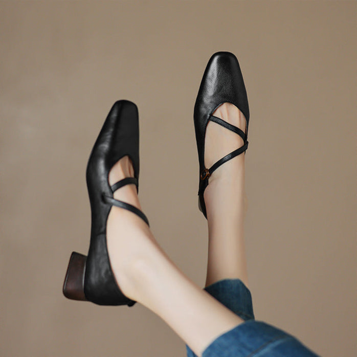 Orida Genuine Leather Heels