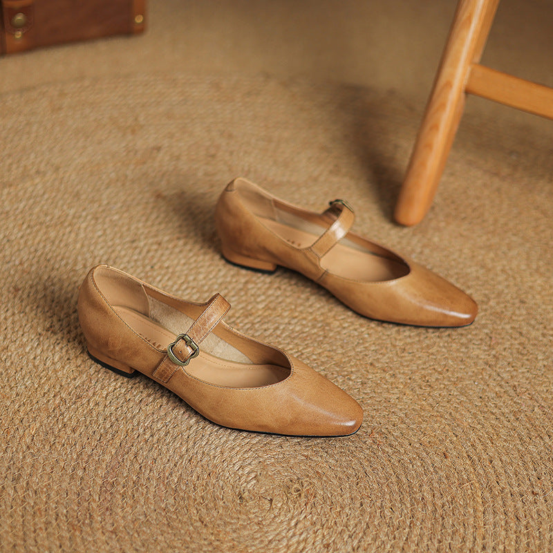 Livia Genuine Leather Heels