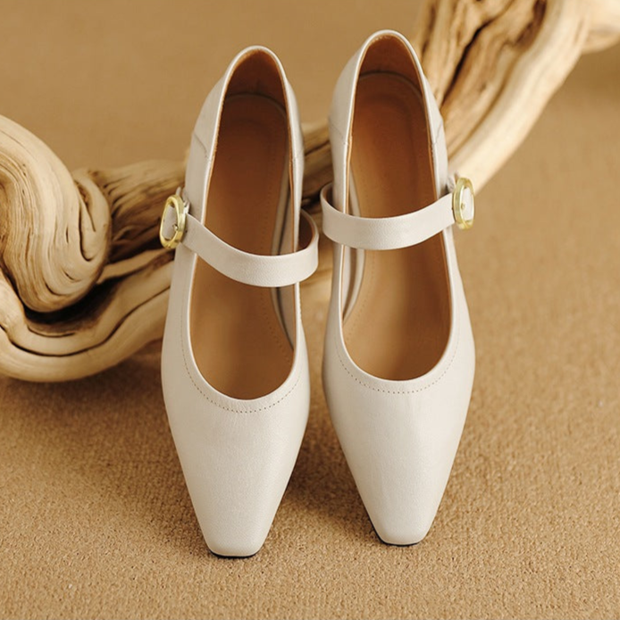 Nyssa Genuine Leather Heels