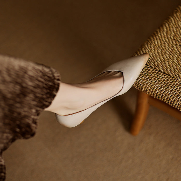 Loxey Genuine Leather Heels