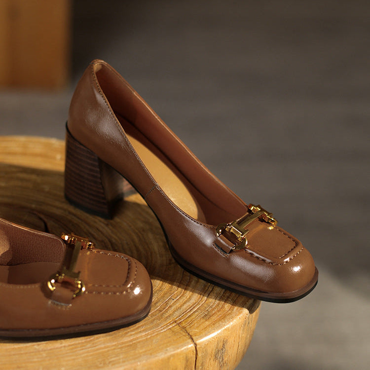 Velora Genuine Leather Heels