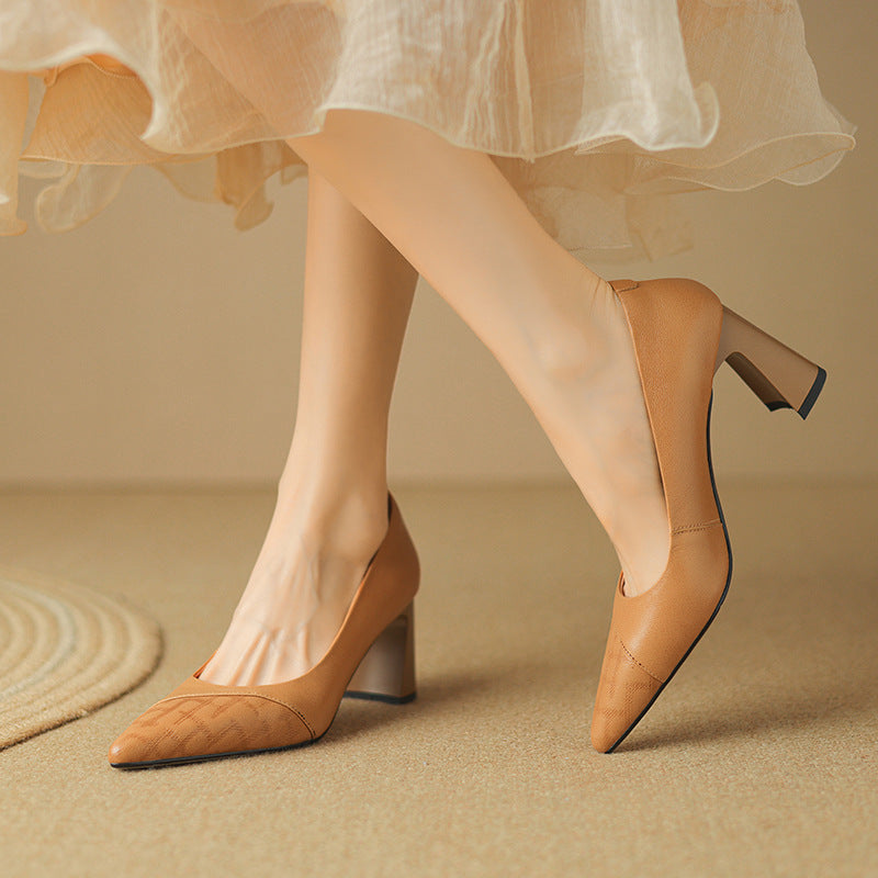 Aurelia Genuine Leather Heels