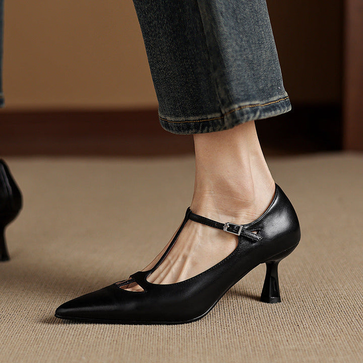 Marcele Genuine Leather Pumps