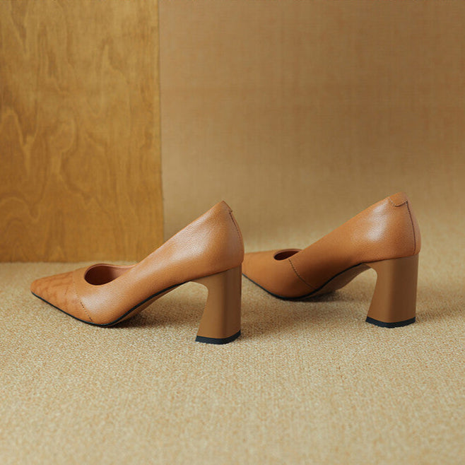 Aurelia Genuine Leather Heels