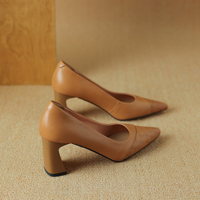 Aurelia Genuine Leather Heels