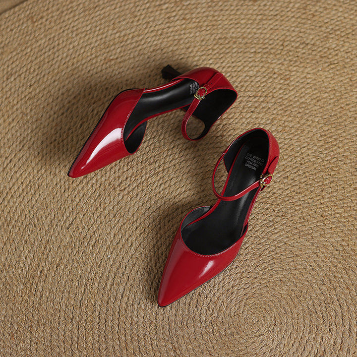 Trela Genuine Leather Heels