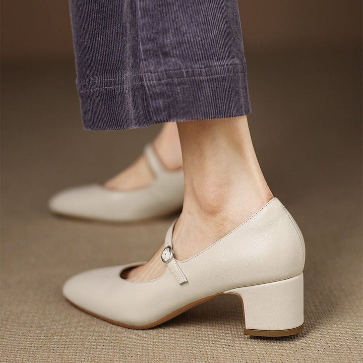 Cyra Genuine Leather Pumps