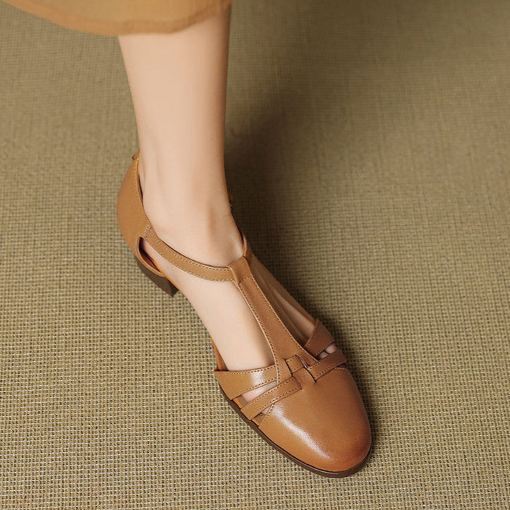 Daria Genuine Leather Flats