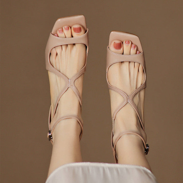 Christine Genuine Leather Heels