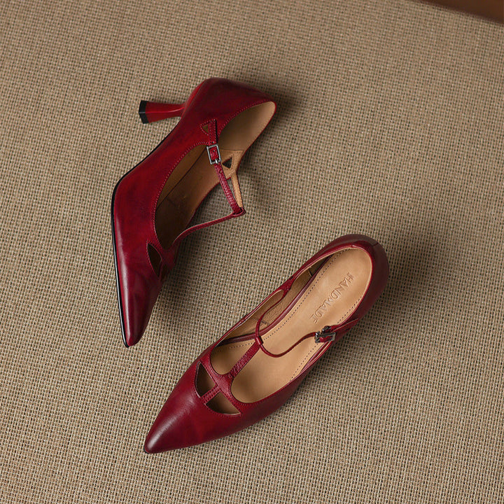 Marcele Genuine Leather Pumps