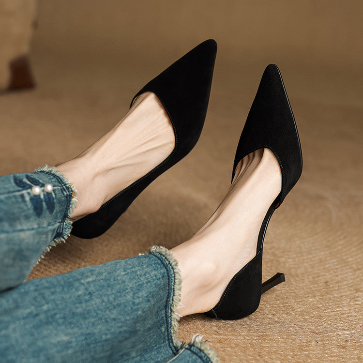 Sophie Genuine Leather Heels