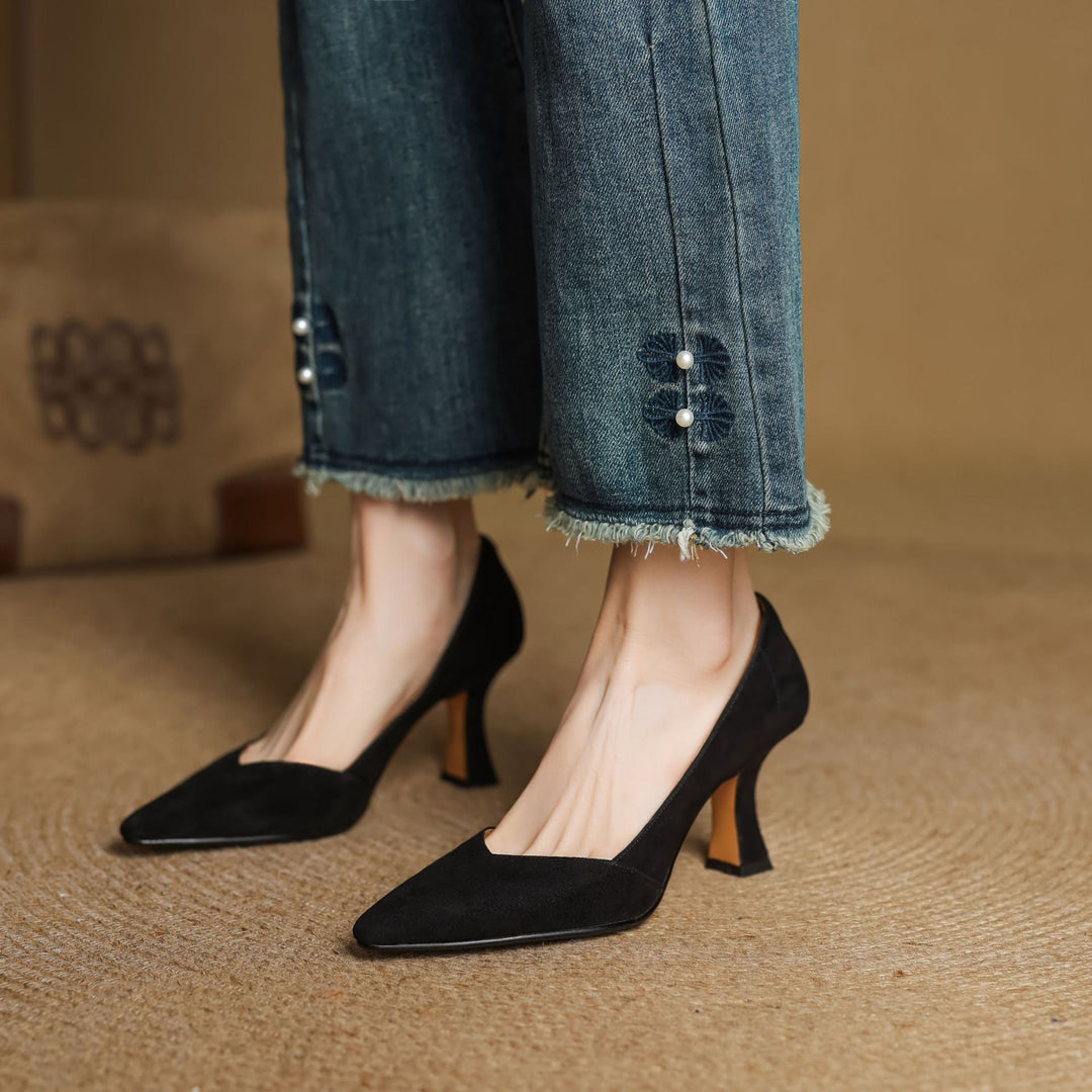 Morae Genuine Leather Heels