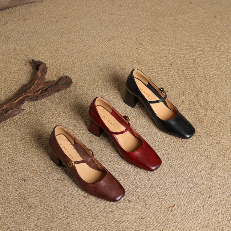 Sophia Genuine Leather Heels