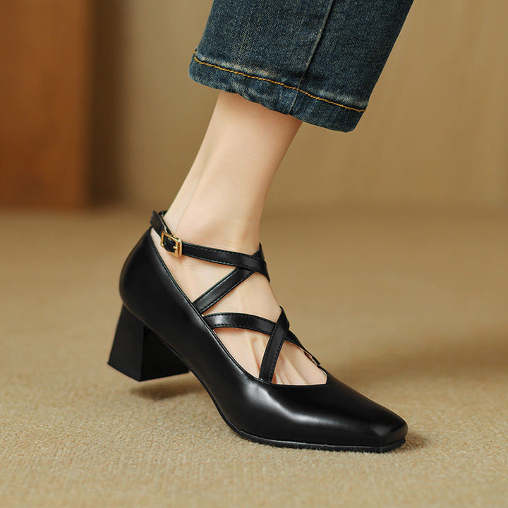 Elda Leather Heels