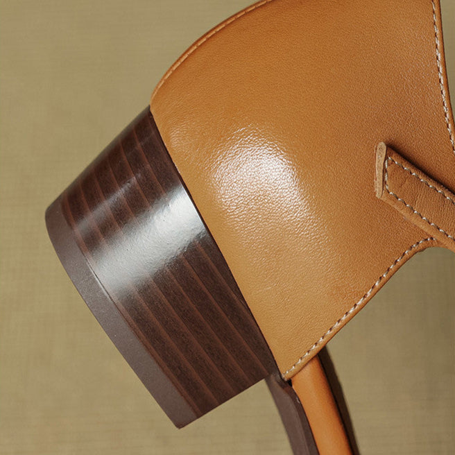 Daria Genuine Leather Flats