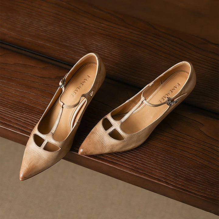 Marcele Genuine Leather Pumps
