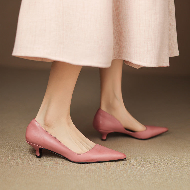 Bianka Genuine Leather Heels