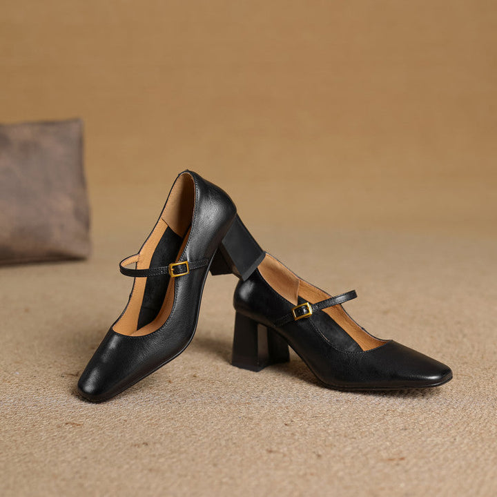 Sophia Genuine Leather Heels