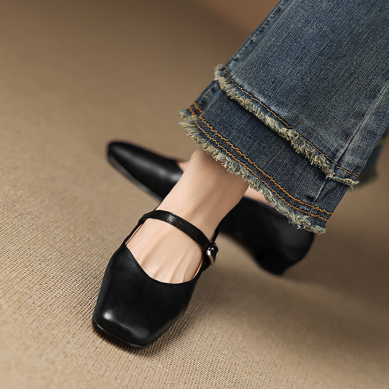 Athea Genuine Leather Flats