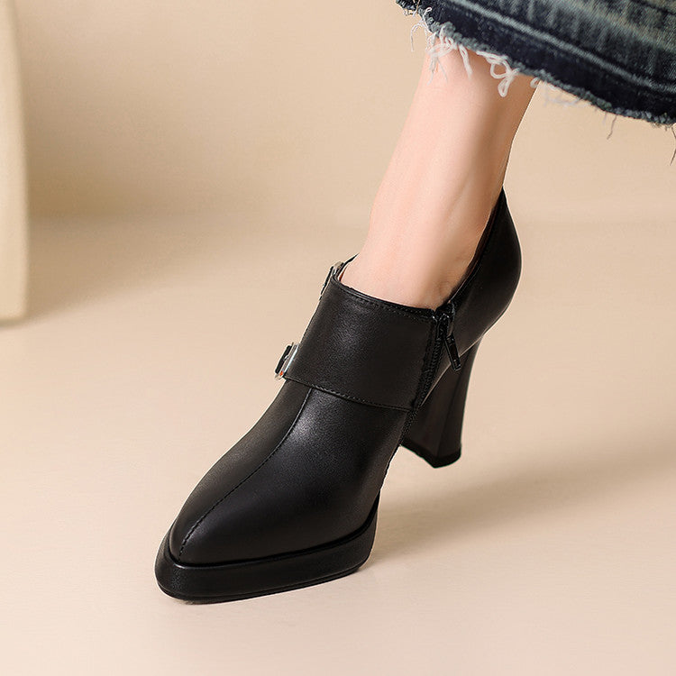 Amaya Genuine Leather Heels