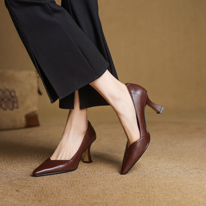 Morae Genuine Leather Heels